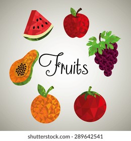 Fruit design over white background, vector illustration.