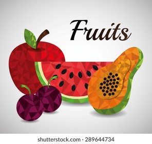 Fruit design over white background, vector illustration.