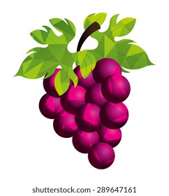 Fruit design over white background, vector illustration.