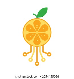 Fruit Digital Logo Icon Design