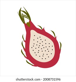 fruit dragon isolated on white background