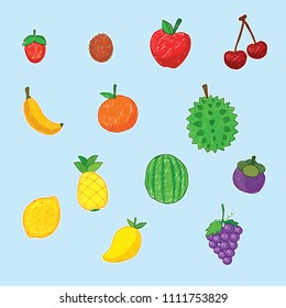 fruit draw color