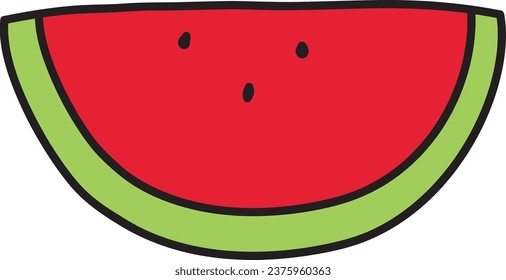 Fruit elements. Hand drawn vector illustration.