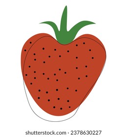 Fruit elements. Hand drawn vector illustration.