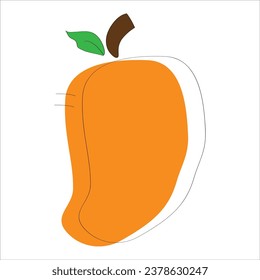 Fruit elements. Hand drawn vector illustration.