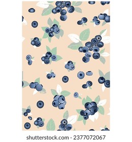fruit fabric Vector art illustration repeat 
