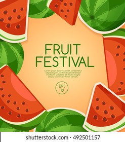 Fruit Festival : Fruit Elements : Vector Illustration