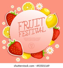 Fruit Festival : Fruit Elements : Vector Illustration