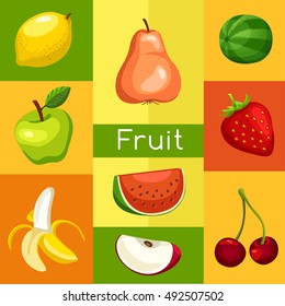 Fruit Festival : Fruit Elements : Vector Illustration