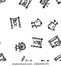 fruit fitness food diet vector seamless pattern thin line illustration