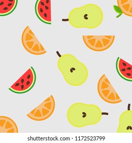 Fruit Flat Background Pattern