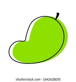 Fruit Flat design color bleed