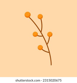 Fruit Flat Design Vector Art Illustration on Isolated Object. Autumn Vector Illustration. Autumn Vector Theme Illustration. Autumn Theme Vector Illustration.