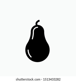 Fruit Flat Icon : Avocado - Vector, Sign and Symbol for Design, Presentation, Website or Apps Elements.