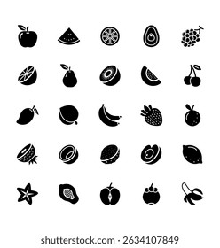 Fruit flat icon illustration vector