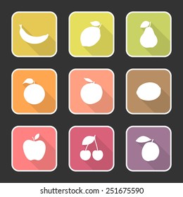Fruit Flat Icons No.1