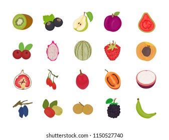 Fruit Flat Vector Pack