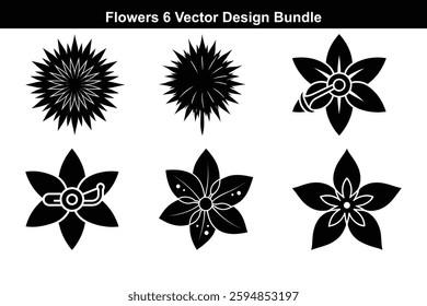 Fruit Flower Vector Icons A Creative and Minimalist Design.