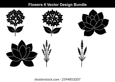 Fruit Flower Vector Icons A Creative and Minimalist Design.
