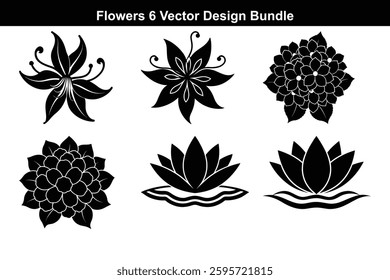 Fruit Flower Vector Icons A Creative and Minimalist Design.