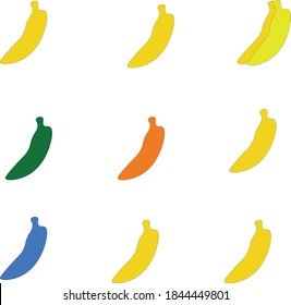 Fruit food banana vector yellow 