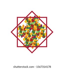 fruit, food concept, vector illustration.