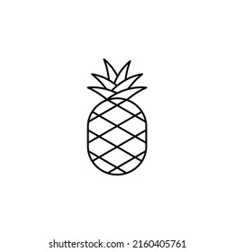Fruit, Fresh, Healthy Thin Line Icon Vector Illustration Logo Template. Suitable For Many Purposes.