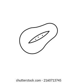 Fruit, Fresh, Healthy Thin Line Icon Vector Illustration Logo Template. Suitable For Many Purposes.