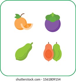 fruit fresh natural vector icon
