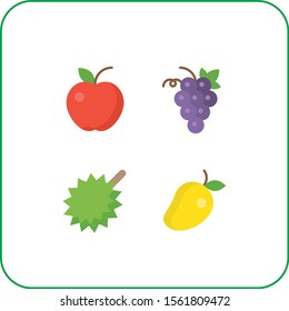 fruit fresh natural vector icon