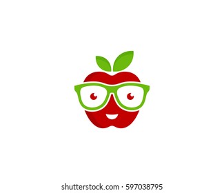 Fruit Geek Logo Design Element