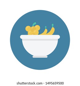 fruit glyph flat vector icon