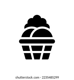Fruit, Glyph, Food, Healthy, Vegetable, Flat Icon Logo Illustration Vector Isolated. Suitable for Web Design, Logo, App.