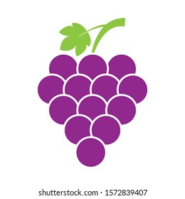fruit grape food icon vector