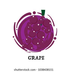 fruit grape graphic element design key visual icon symbol 