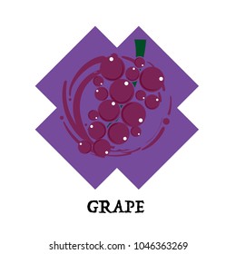 fruit grape graphic element design key visual icon symbol 