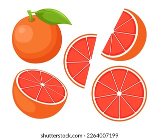 Pomelo de frutas aislado sobre fondo blanco