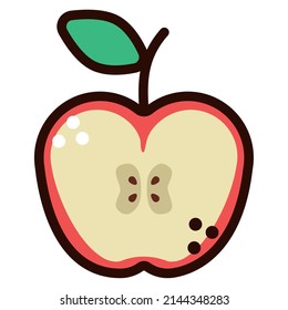 Fruchthalbapfelsymbol