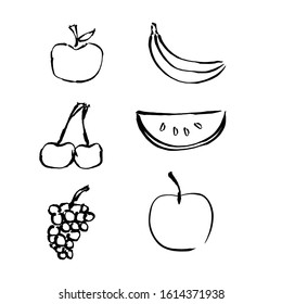 Fruit hand drawn vector illustration