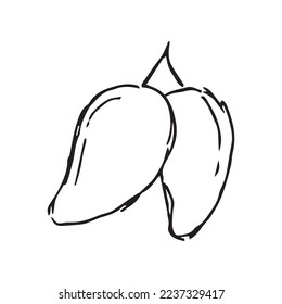 Fruit Hand Drawn Vector Shape