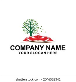 fruit harvester farm logo vector
