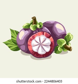 Obst. Gesund essen. Vektorgrafik. Skizze