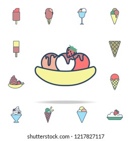 fruit ice cream colored icon. Ice cream icons universal set for web and mobile