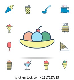 fruit ice cream colored icon. Ice cream icons universal set for web and mobile