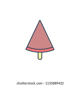 fruit ice cream on stick colored dusk style icon. Element of ice cream icon for mobile concept and web apps. Dusk style fruit ice cream on stick icon can be used for web and mobile on white background