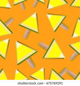 Fruit ice cream  pine apple  backgrounds vector
