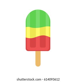 Fruit  ice cream vector