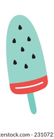 Ice Fruto Cream Vector Illustración