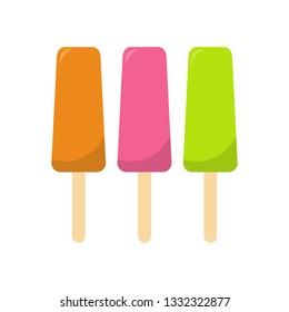 Fruit ice lolly, vector illustration
