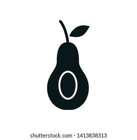 Fruit icon ,avocado icon vector illustration